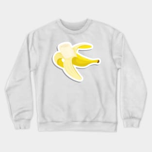 Peeled yellow banana Crewneck Sweatshirt